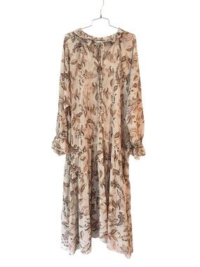 Anthropology Aura Paisley Prairie Style Peasant Boho Paisley Size S